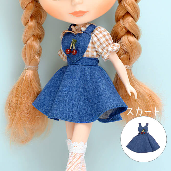 Junie Moonプロデュース Dear Darling Fashion for Dolls チェリージャンパースカート(22cmドール用)